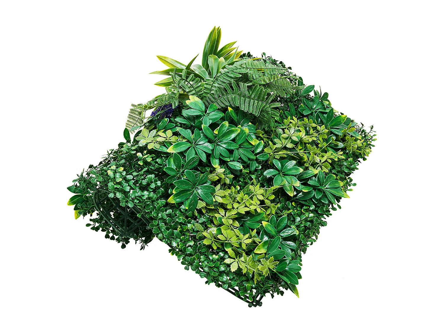 Painéis de Relva Artificial, SucceBuy, Pacote de 8 Painéis de Parede de Relva Artificial, 50 × 50 cm, Vegetação 3D para Decoração Íntima