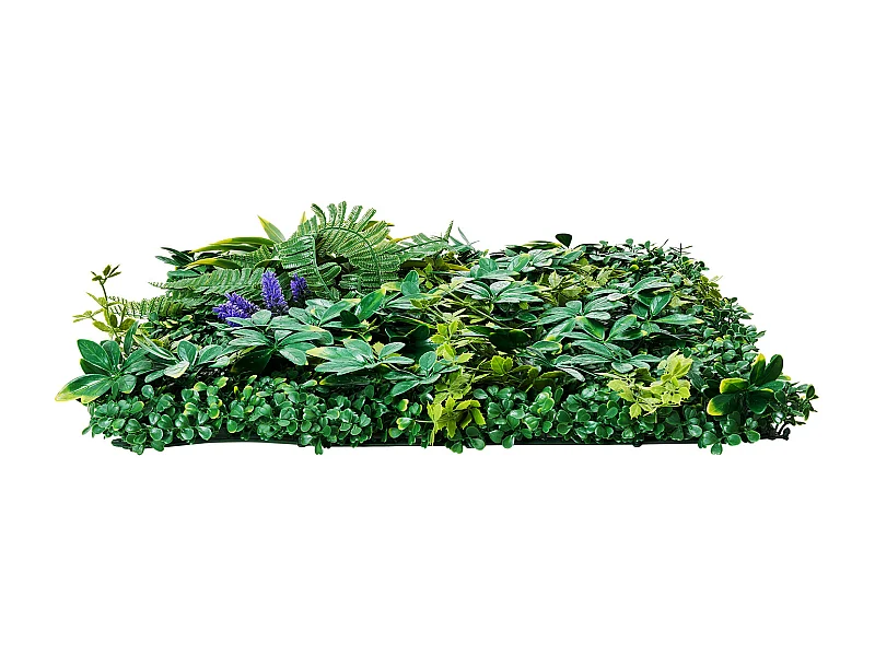 Panneaux Artificiels, SucceBuy Lot de 8 Panneaux Muraux en Gazon Artificiel, 50 × 50 cm, Verdure 3D pour une Décoration Intime