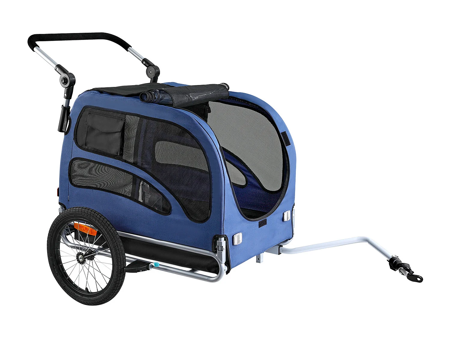 Remorque et Poussette SucceBuy, pour Animaux de Compagnie, Porte-Chien et Chat, Charge de 45 kg, Résistant à L'eau