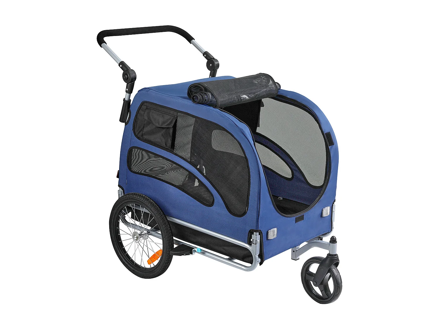 Remorque et Poussette SucceBuy, pour Animaux de Compagnie, Porte-Chien et Chat, Charge de 45 kg, Résistant à L'eau