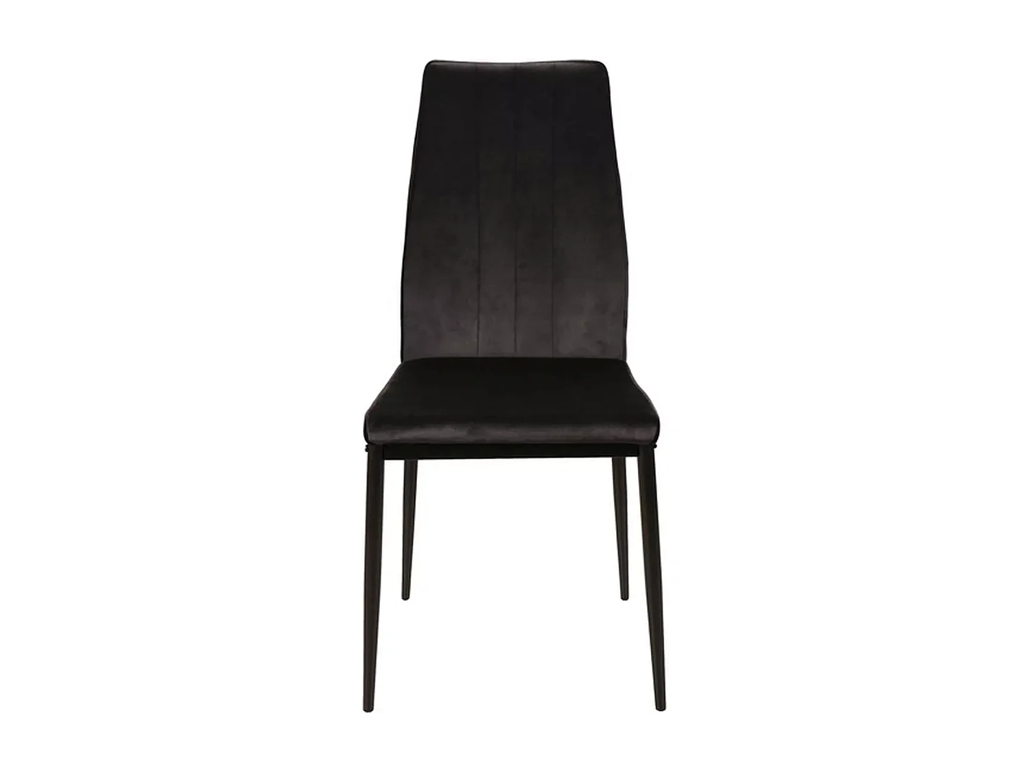 Stuhl Atom Velvet/Metall&Stoffbezug/Schwarz