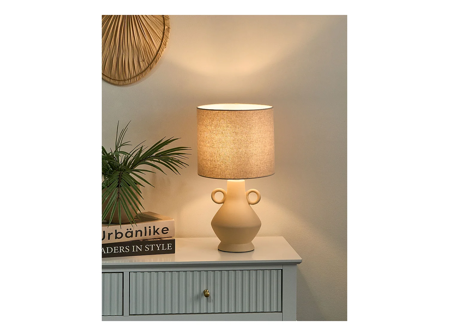 Lampe à poser KERULEN Céramique Beige
