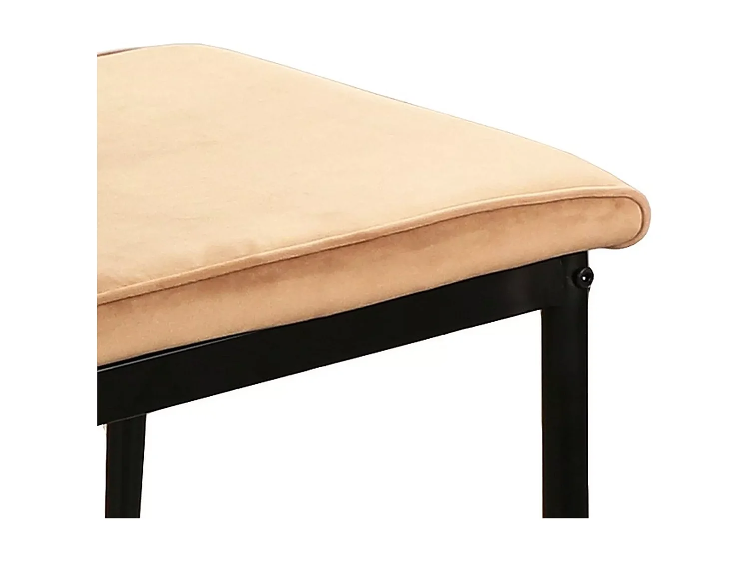 Stuhl Atom Velvet/Metall&Stoffbezug/Beige