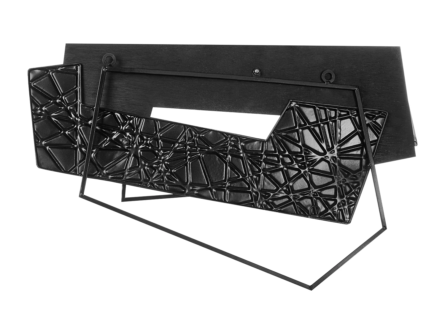 Décoration murale ENNIS Métal 36 cm Marron