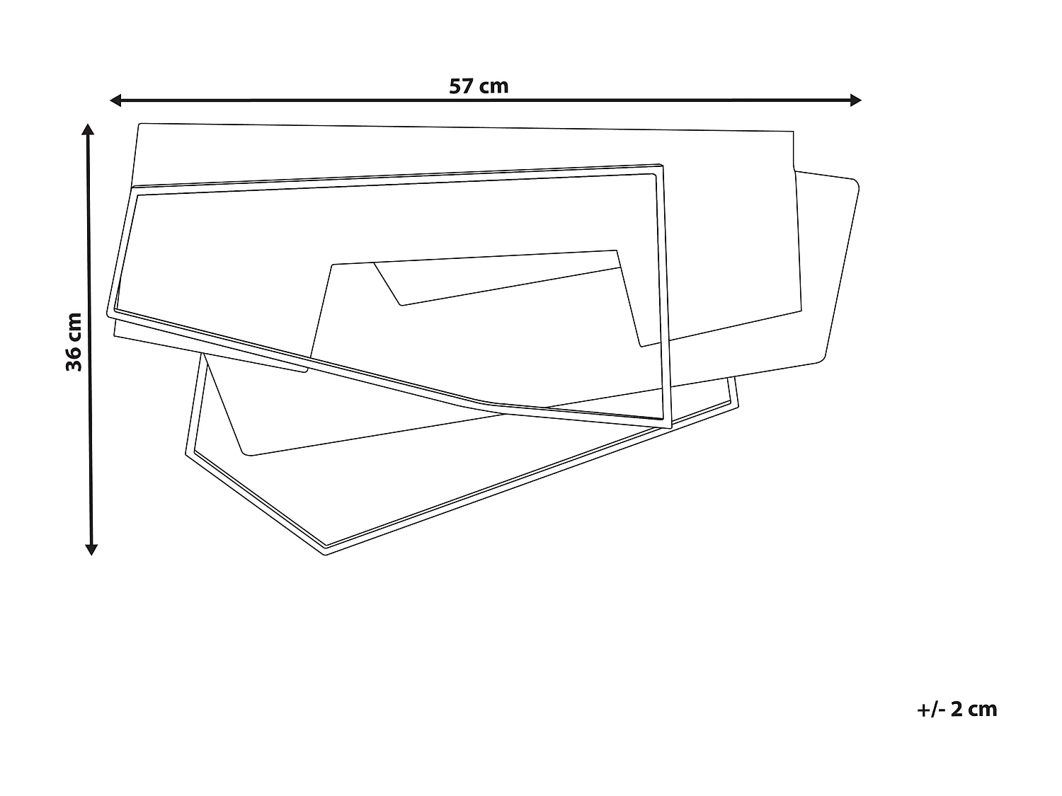 Décoration murale ENNIS Métal 36 cm Marron
