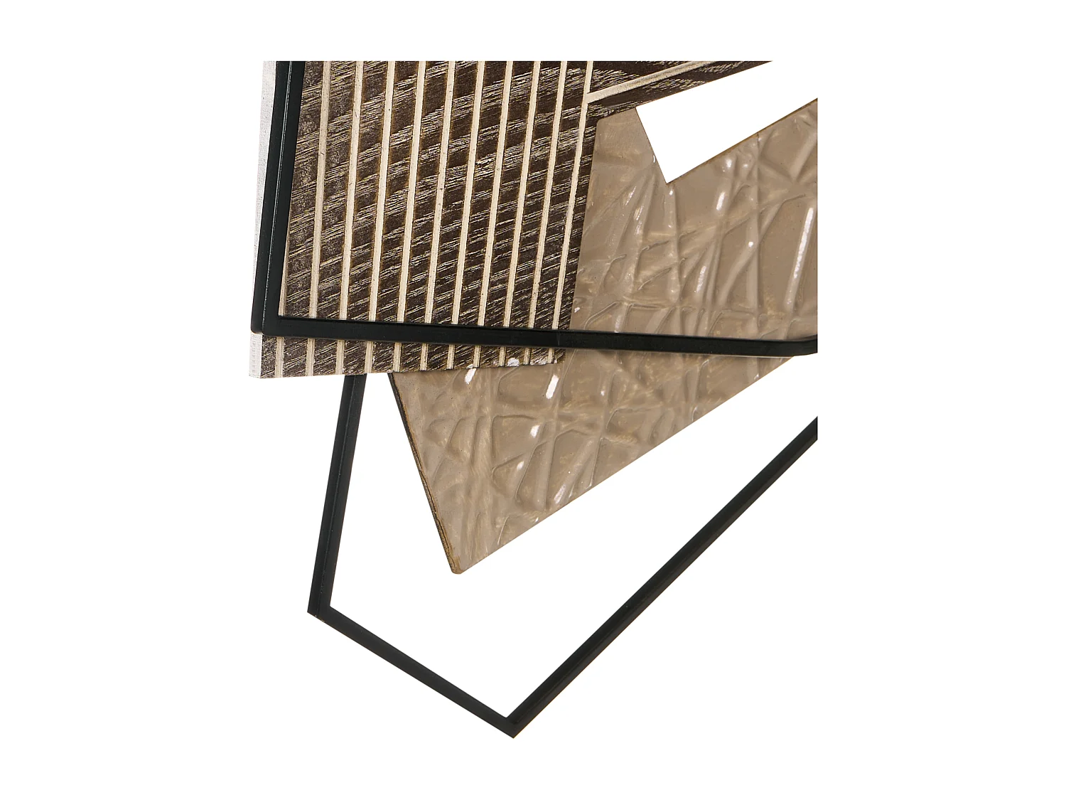 Décoration murale ENNIS Métal 36 cm Marron