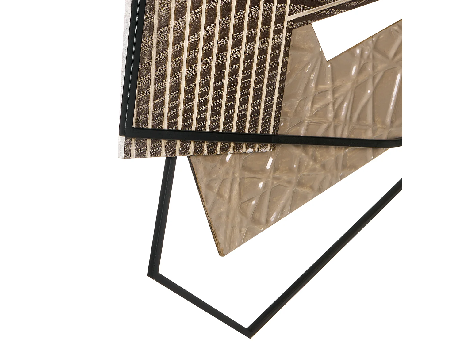 Décoration murale ENNIS 36 cm Métal Marron