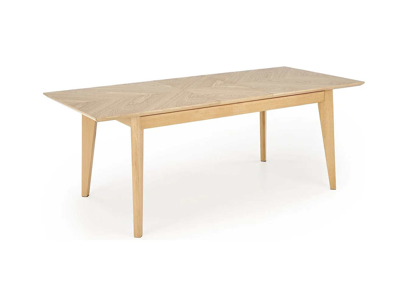 Table à manger Edmondo (90 x 160-240)/Extensible/Bois massif et placage/Marron