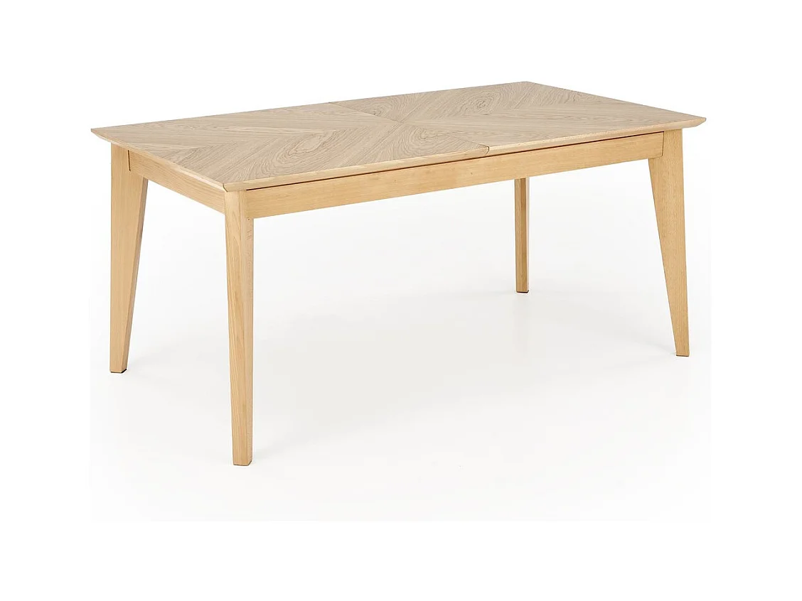 Table à manger Edmondo (90 x 160-240)/Extensible/Bois massif et placage/Marron