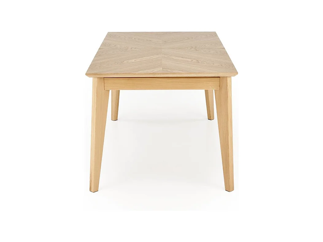 Table à manger Edmondo (90 x 160-240)/Extensible/Bois massif et placage/Marron