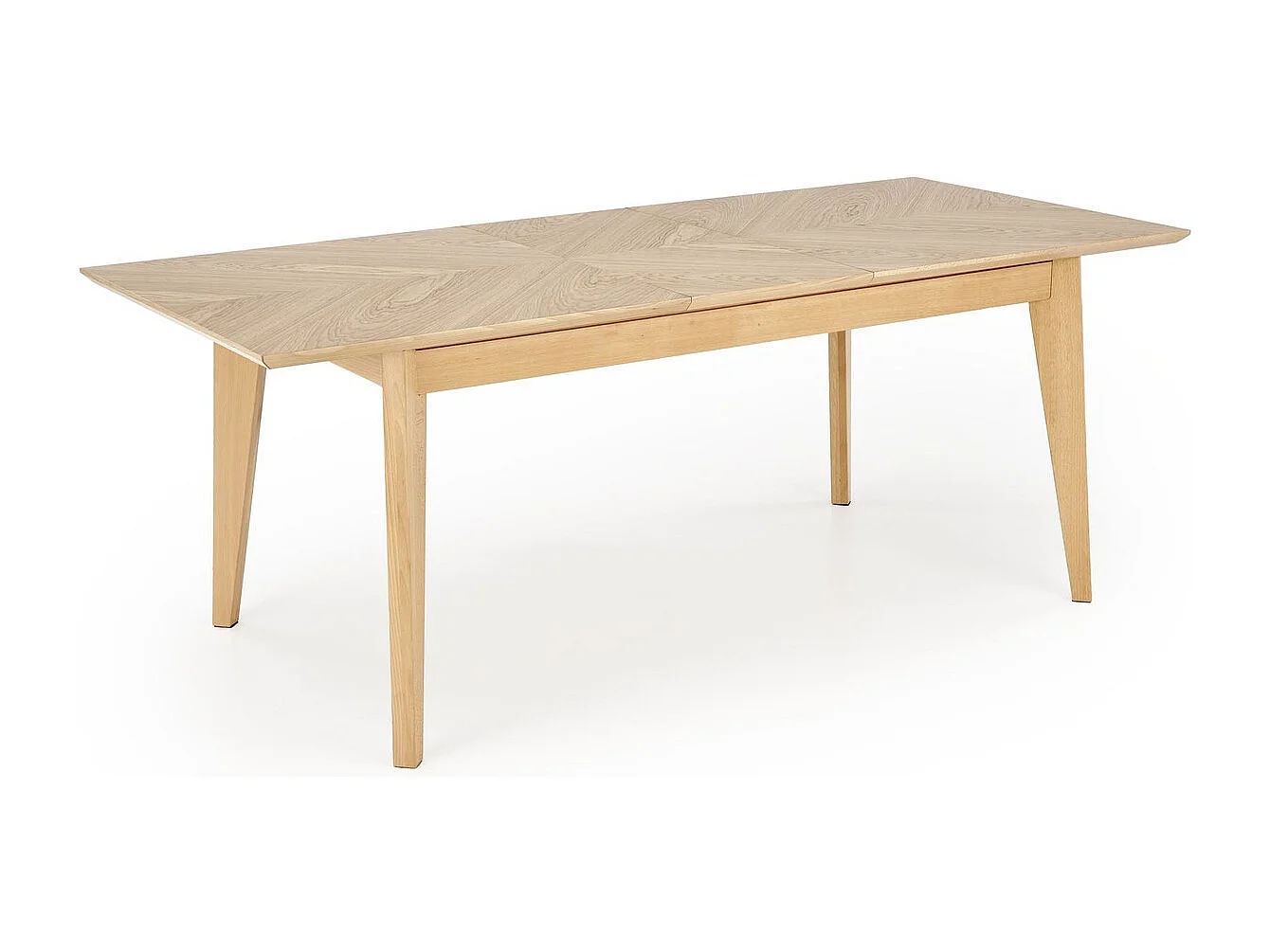 Table à manger Edmondo (90 x 160-240)/Extensible/Bois massif et placage/Marron