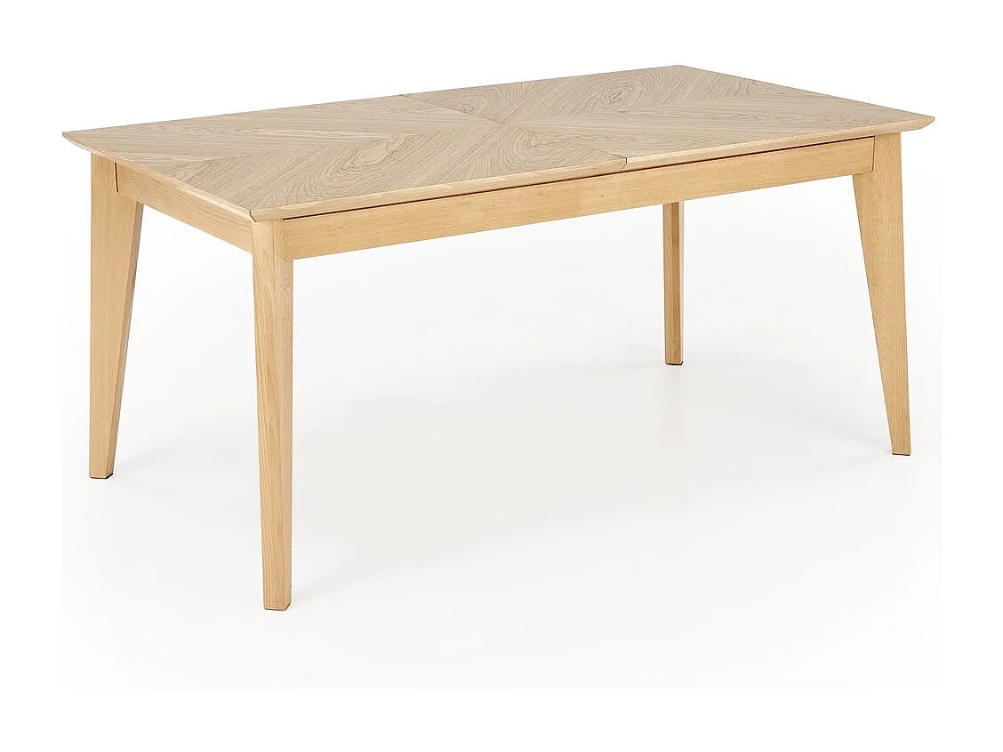 Table à manger Edmondo (90 x 160-240)/Extensible/Bois massif et placage/Marron