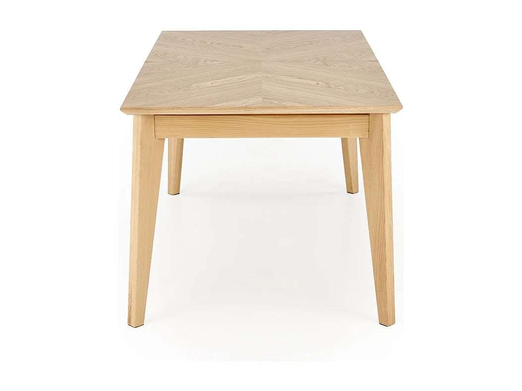 Table à manger Edmondo (90 x 160-240)/Extensible/Bois massif et placage/Marron