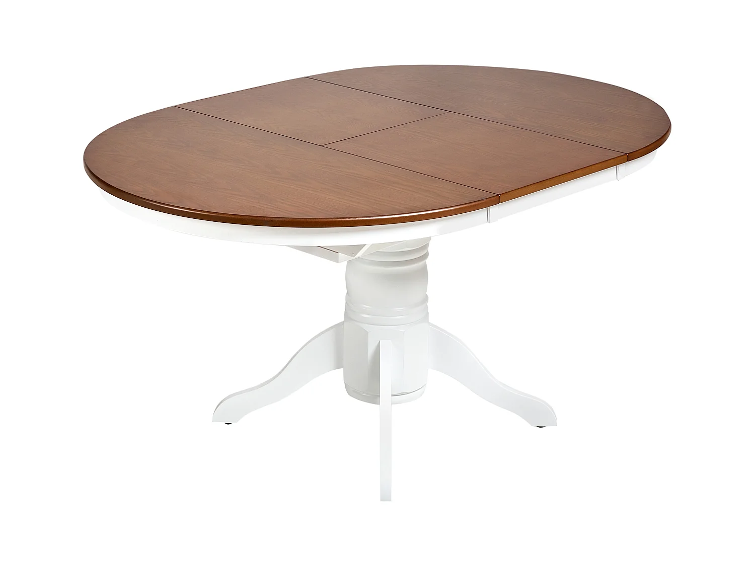Table de salle à manger extensible AKRON Frêne marron 106/150 cm 106 cm Bois