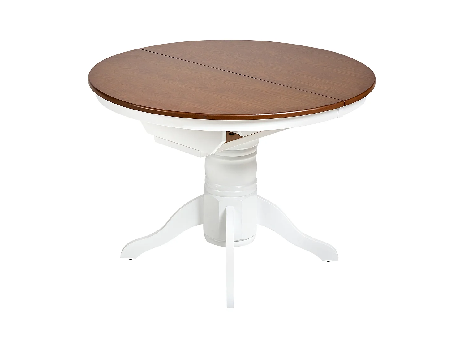 Table de salle à manger extensible AKRON Frêne marron 106/150 cm 106 cm Bois