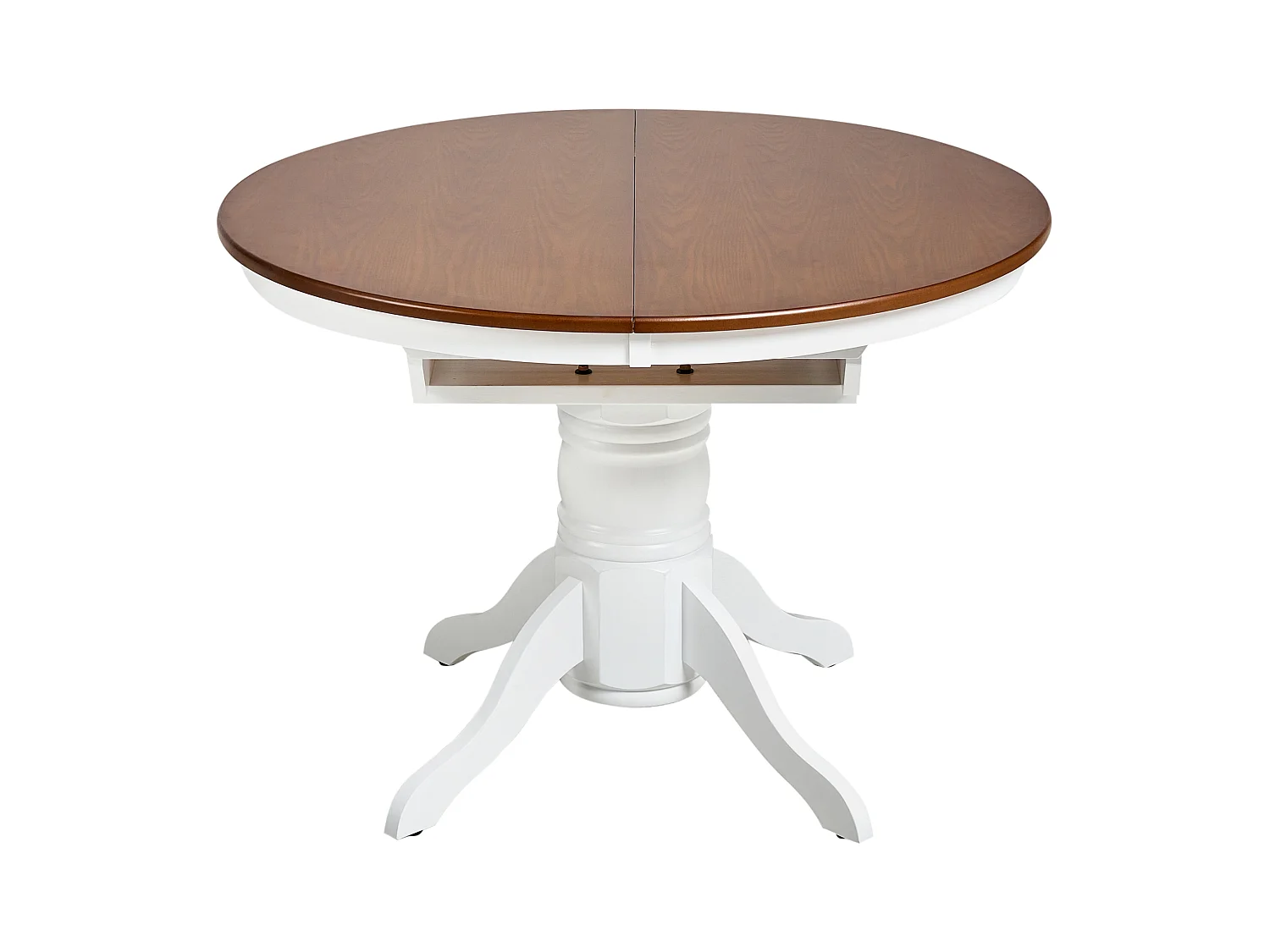 Table de salle à manger extensible AKRON Frêne marron 106/150 cm 106 cm Bois