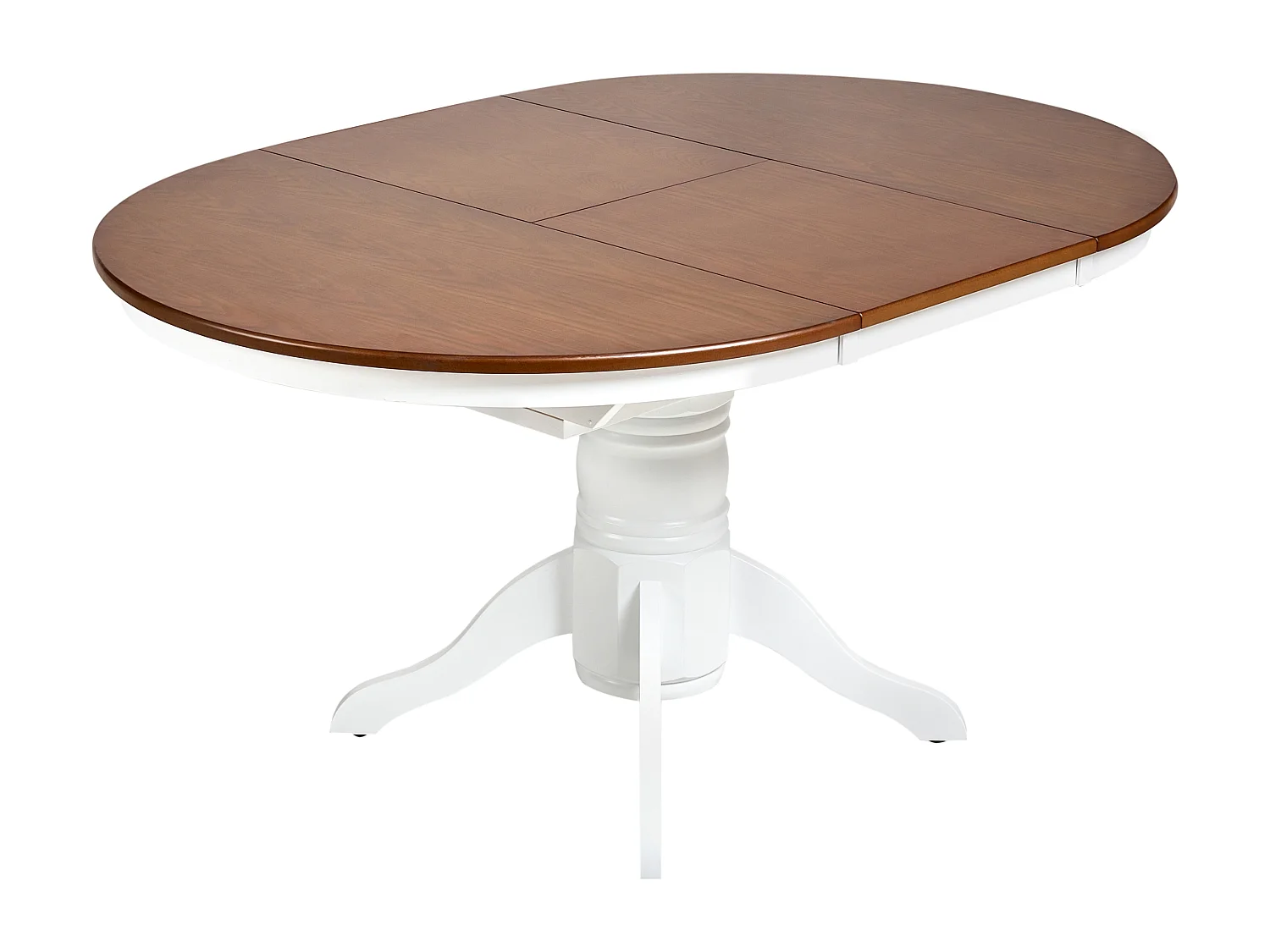 Table de salle à manger extensible AKRON Frêne marron 106/150 cm 106 cm Bois