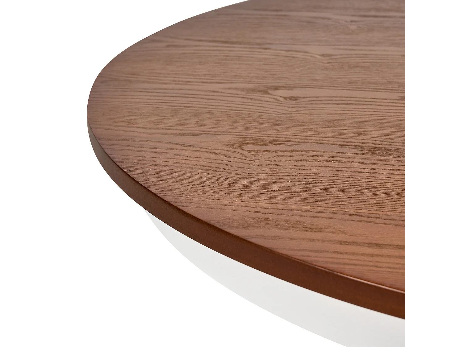 Table de salle à manger extensible AKRON Frêne marron 106 cm Bois 106/150 cm