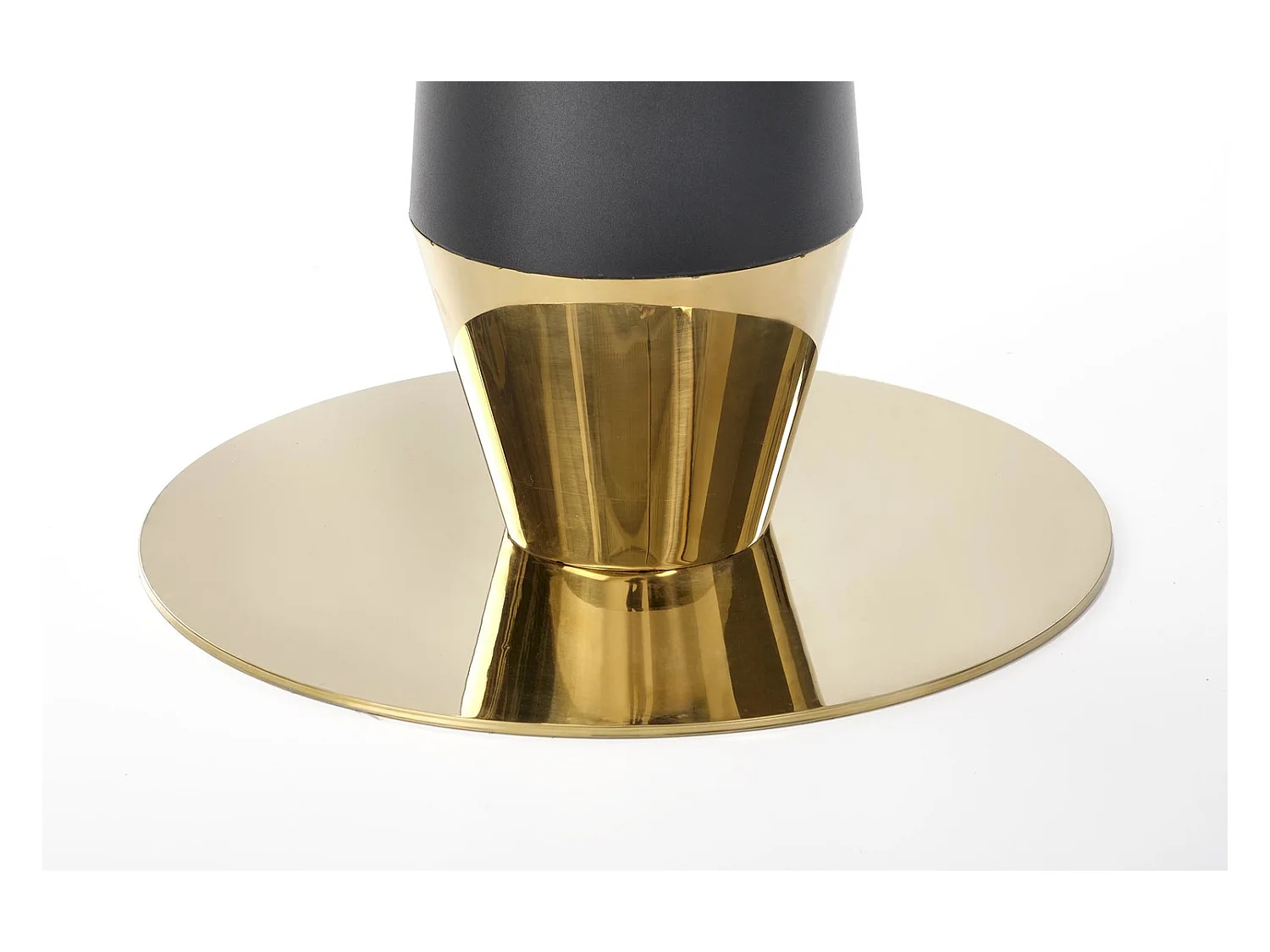 Esstisch Molina (o60x74)/Keramik/Schwarz&Gold