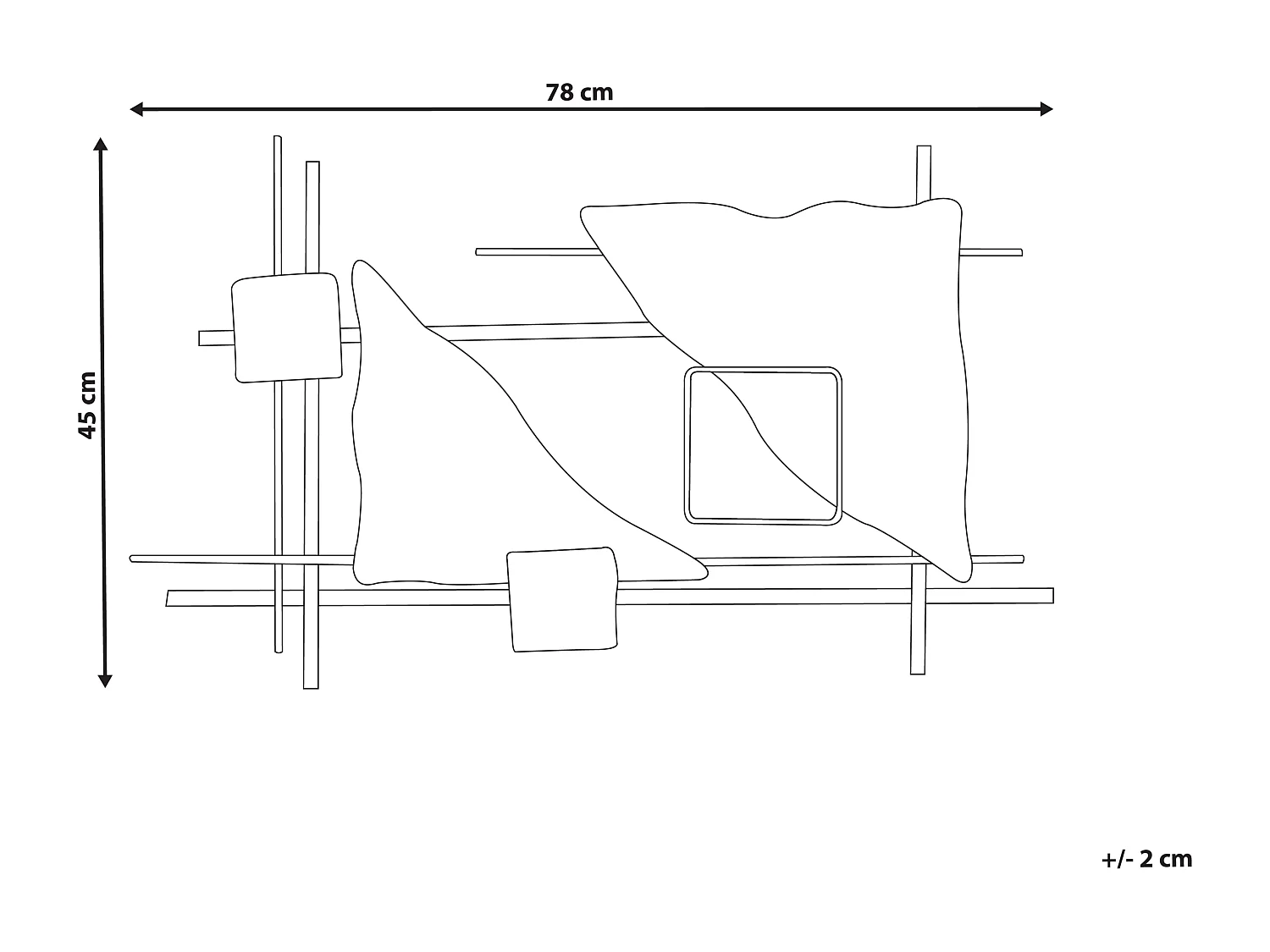 Décoration murale PORTMARNOCK Métal 45 cm Multicolore