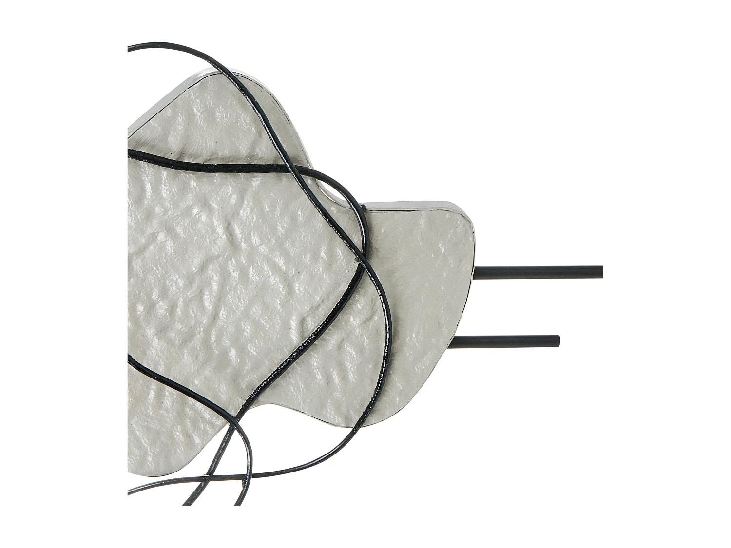 Décoration murale SALLINS Métal 48 cm Noir