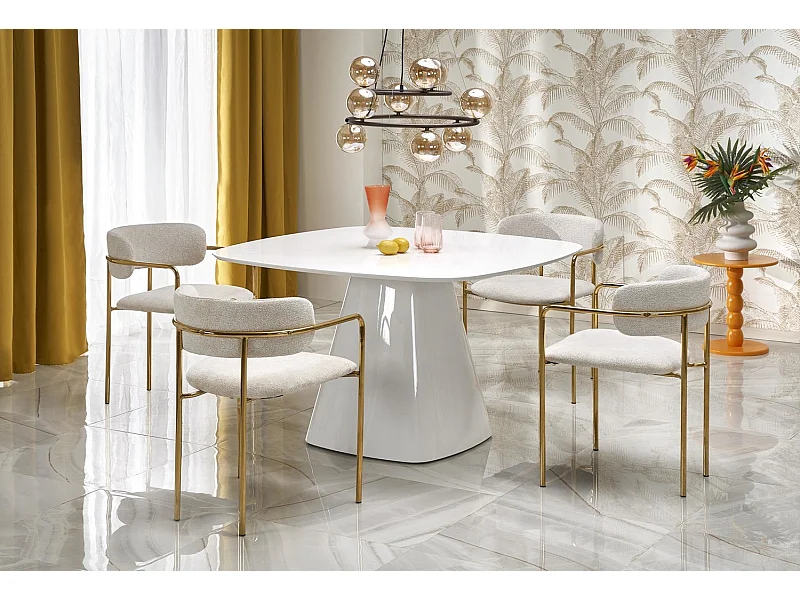 Esstisch Flavio/MDF/Weiss