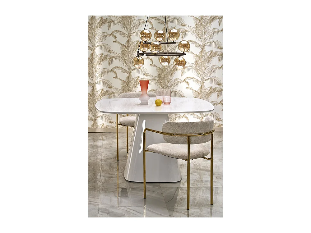 Tavolo da pranzo Flavio/MDF/Bianco