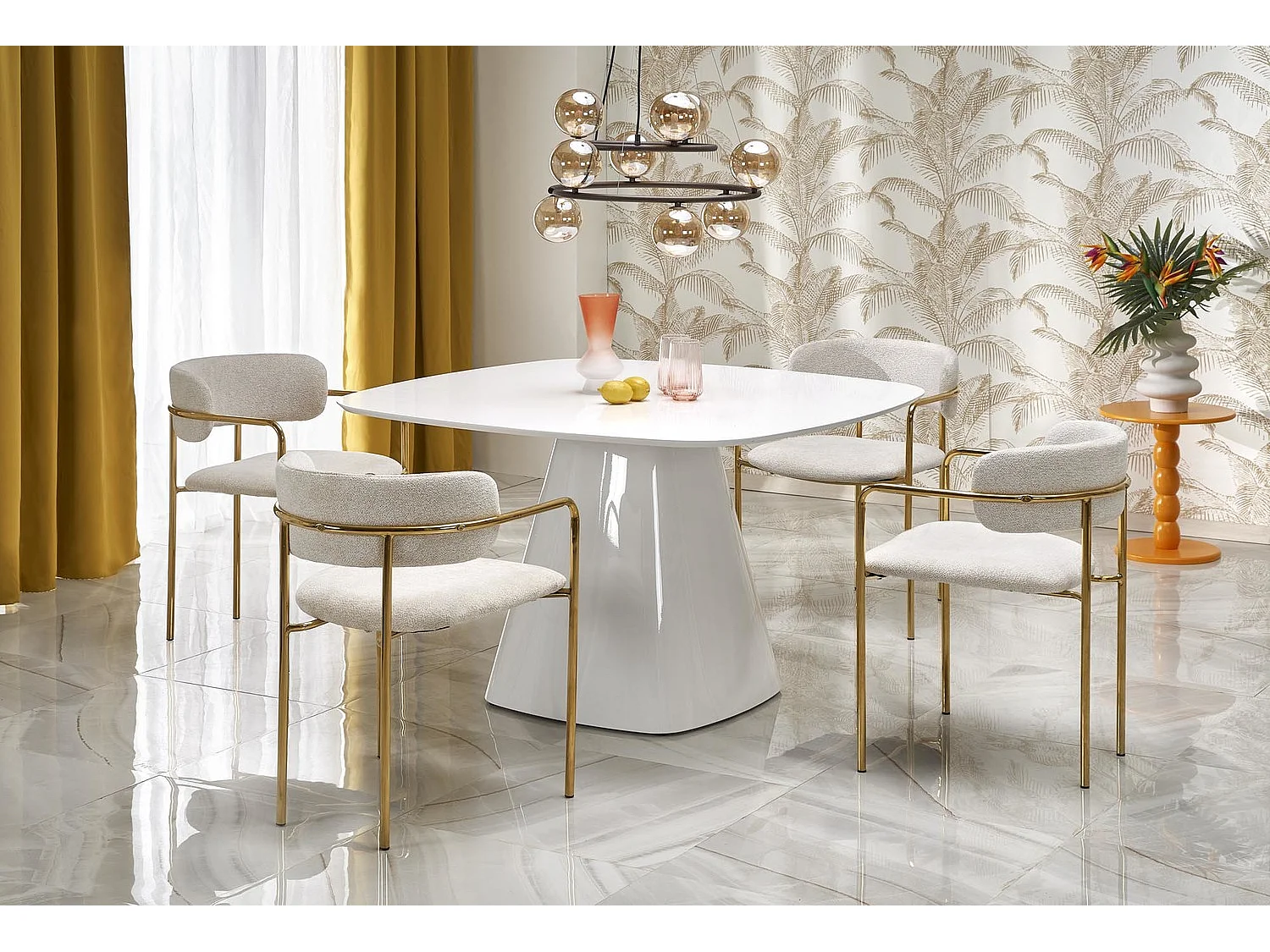 Esstisch Flavio/MDF/Weiss