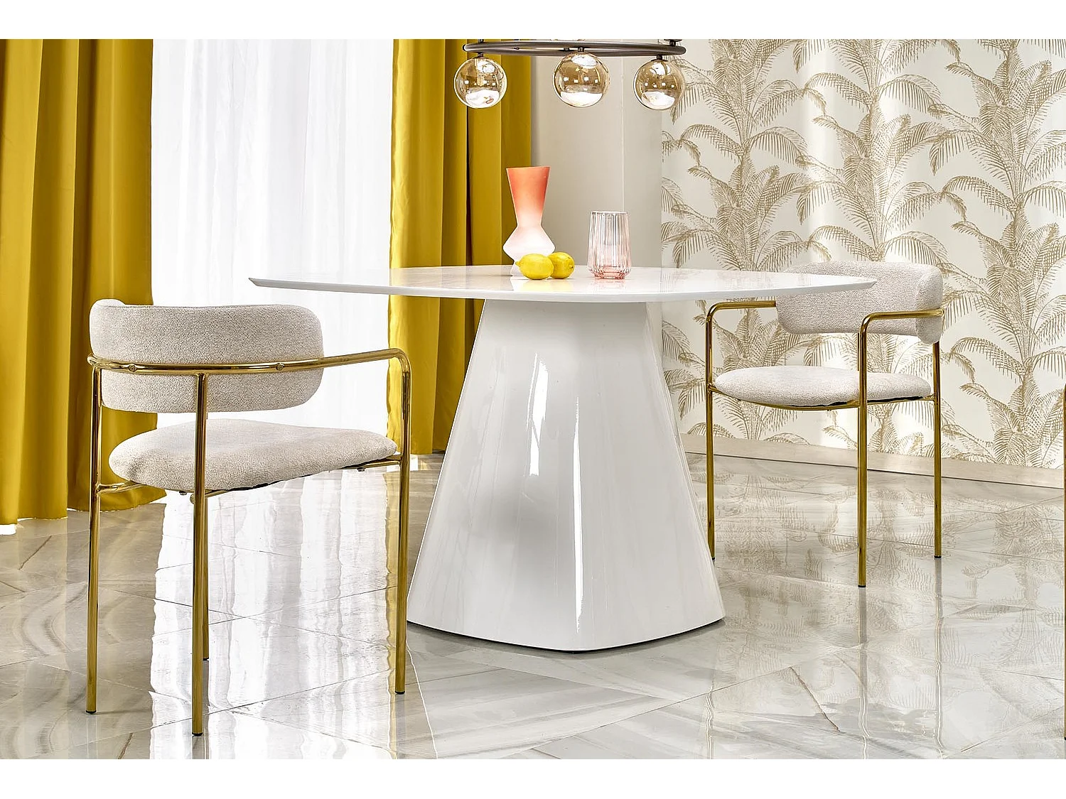 Esstisch Flavio/MDF/Weiss