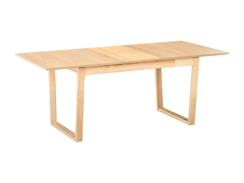 Table de salle à manger extensible CAMDEN Frêne clair 160/200 cm 95 cm