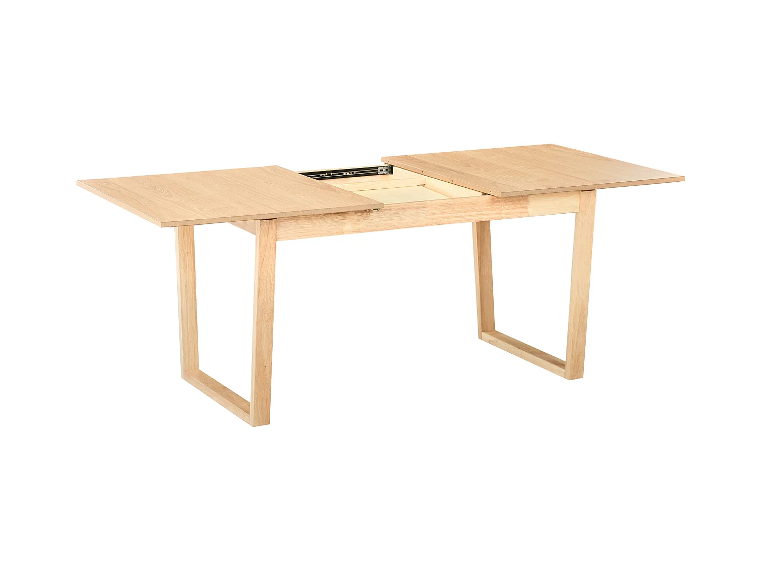 Table de salle à manger extensible CAMDEN Frêne clair 160/200 cm 95 cm