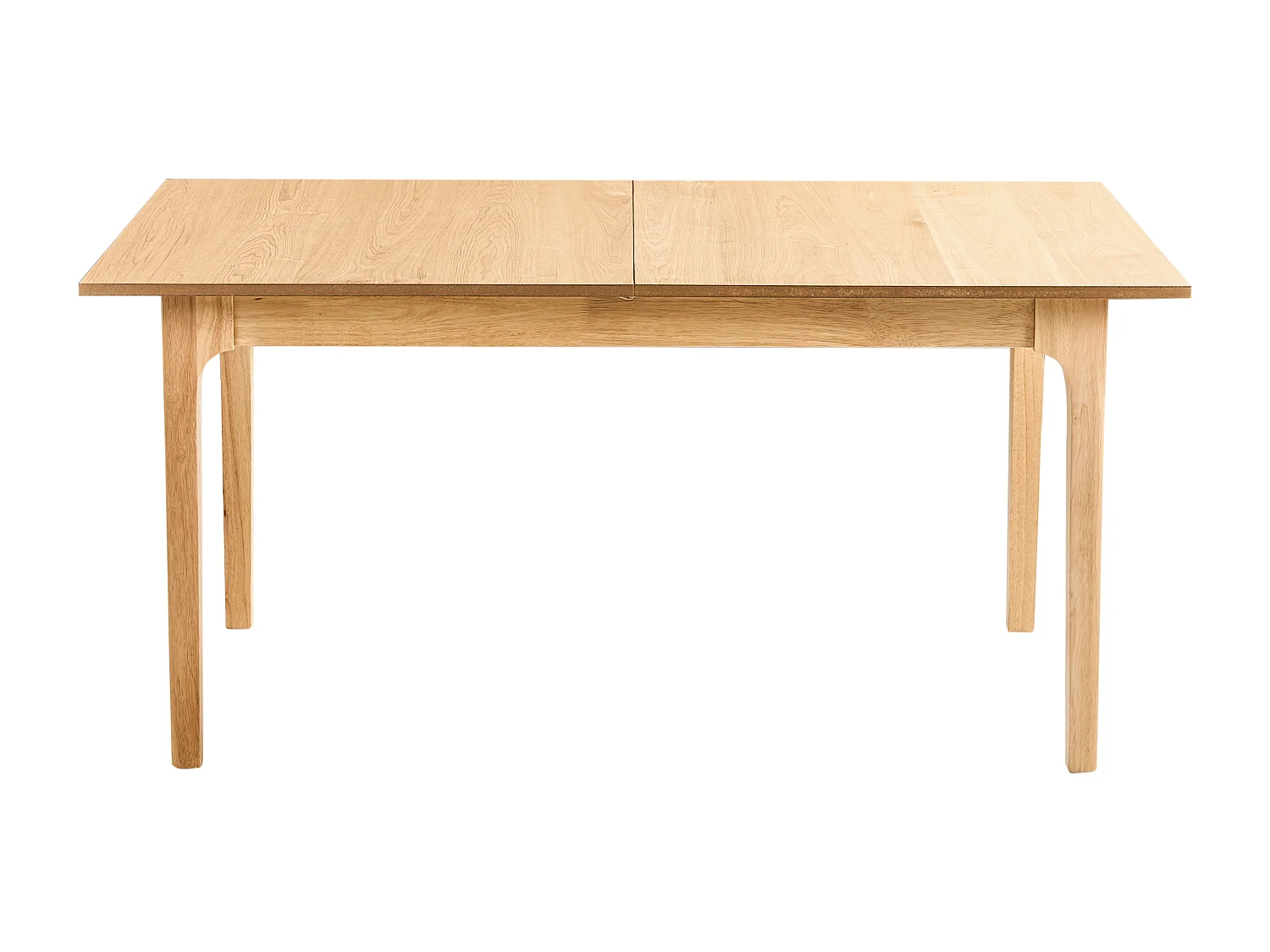 Table de salle à manger extensible DELMAS Frêne clair 160/200 cm 90 cm