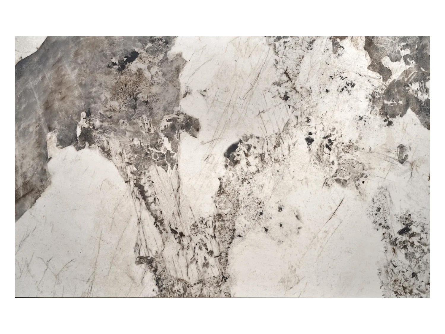 Table à manger Fernando (90x160-240)/Extensible/Céramique/Noir et Gris