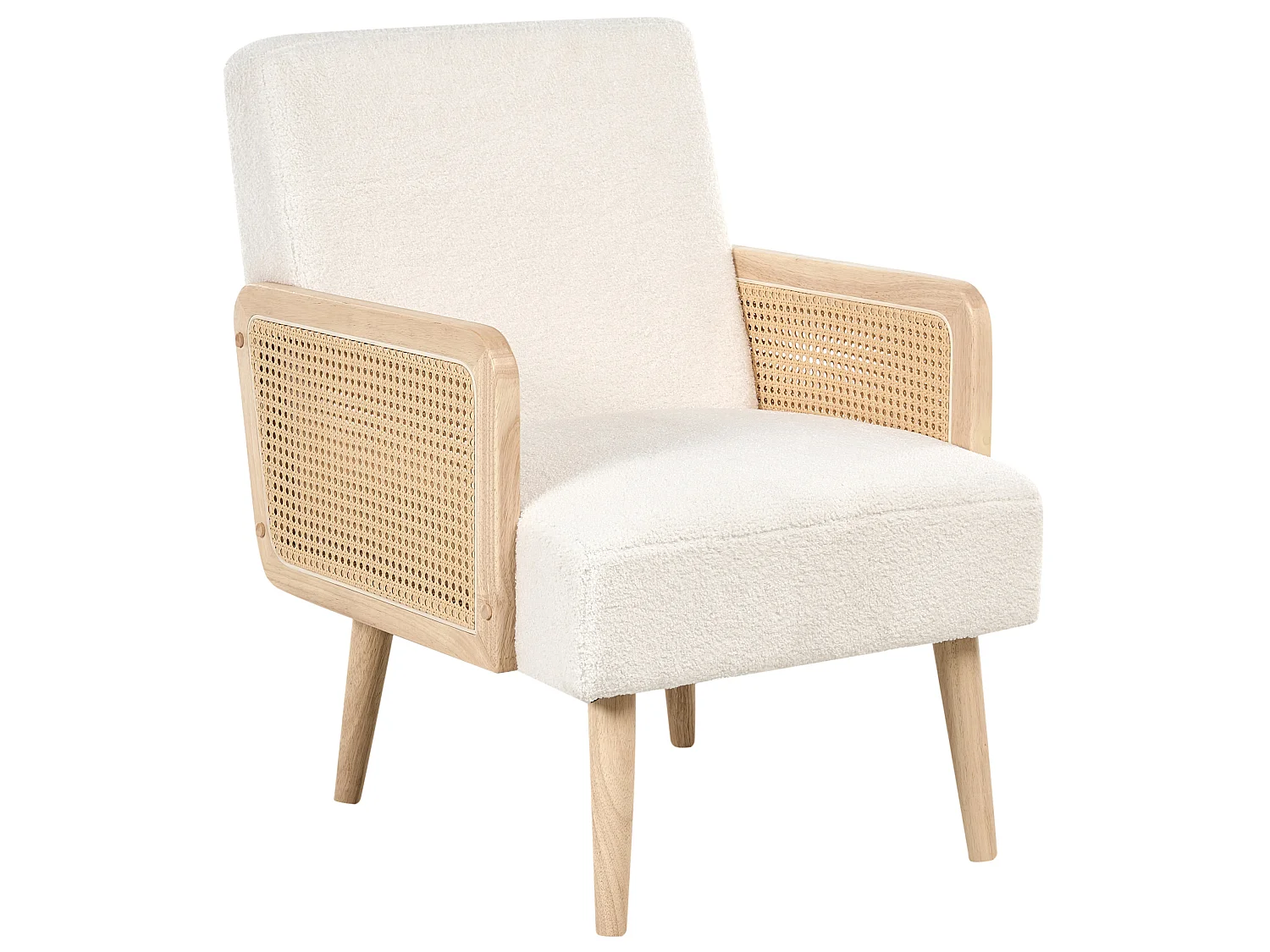 Armchair HOJBY Boucle Off-White