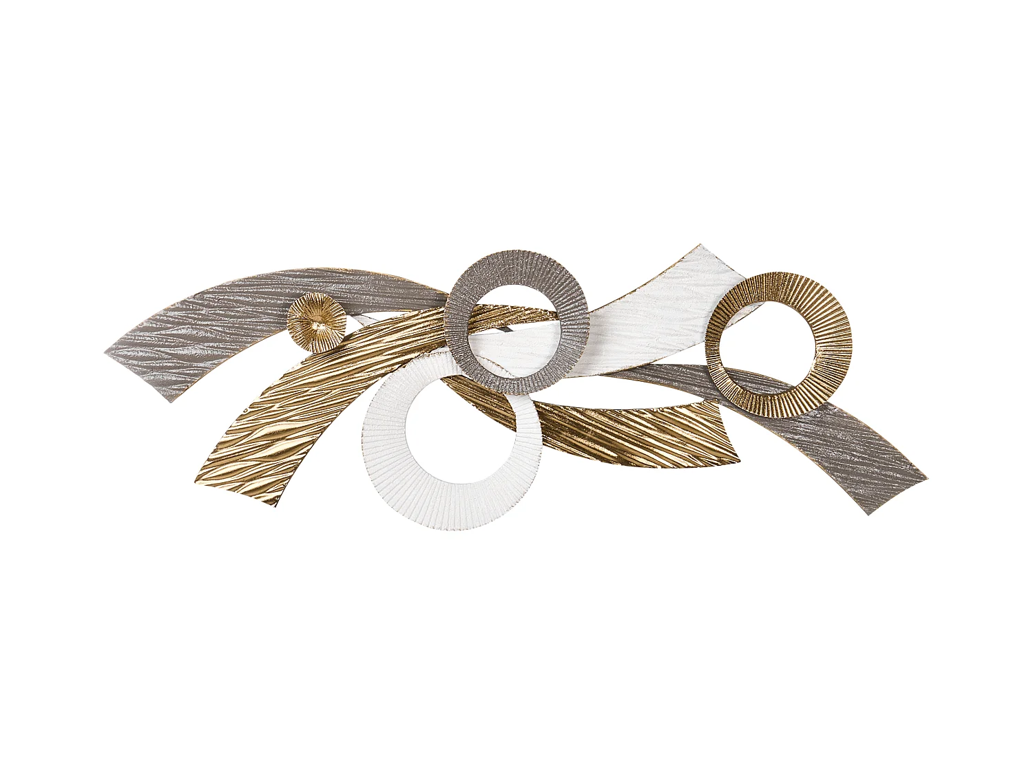 Décoration murale TIMAHOE Métal 31 cm Doré