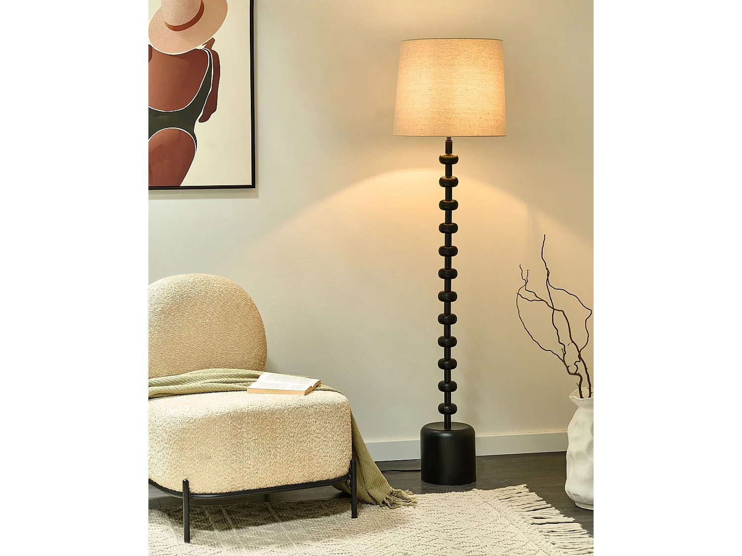 Lampadaire KRIOS Métal Noir