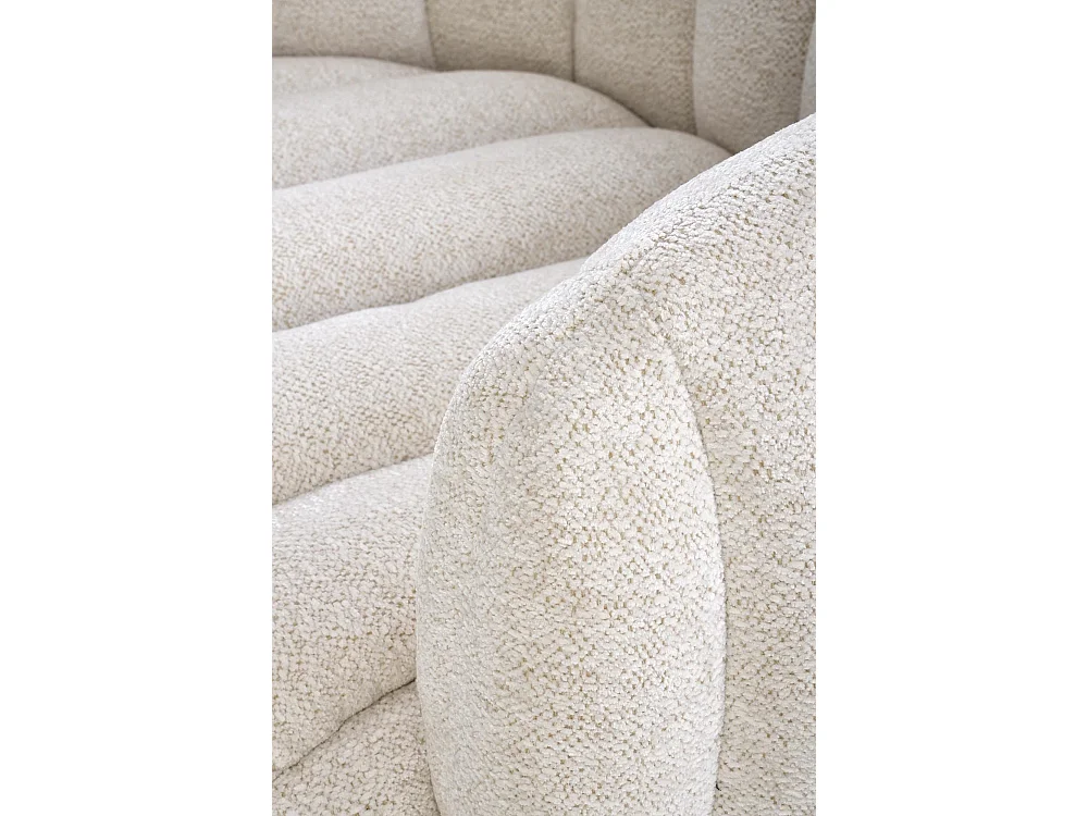 Poltrona Fraser/rivestimento in tessuto/funzione girevole/beige