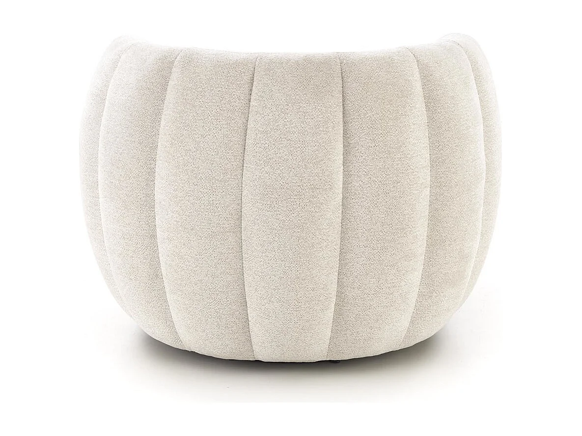 Poltrona Fraser/rivestimento in tessuto/funzione girevole/beige