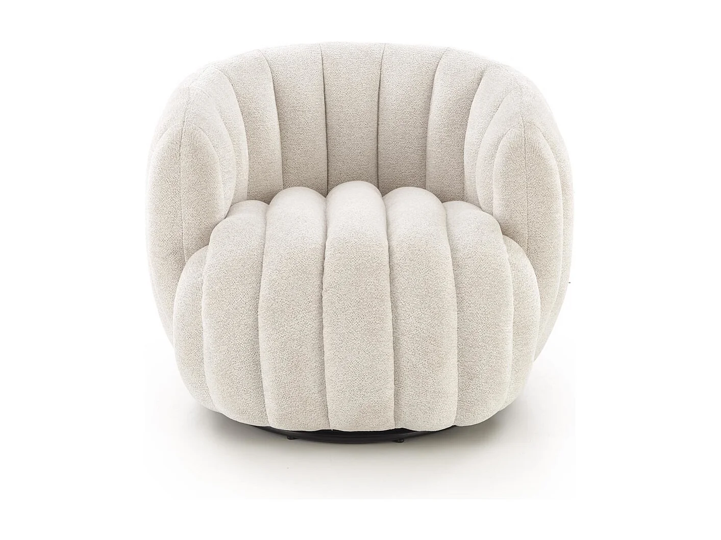 Poltrona Fraser/rivestimento in tessuto/funzione girevole/beige