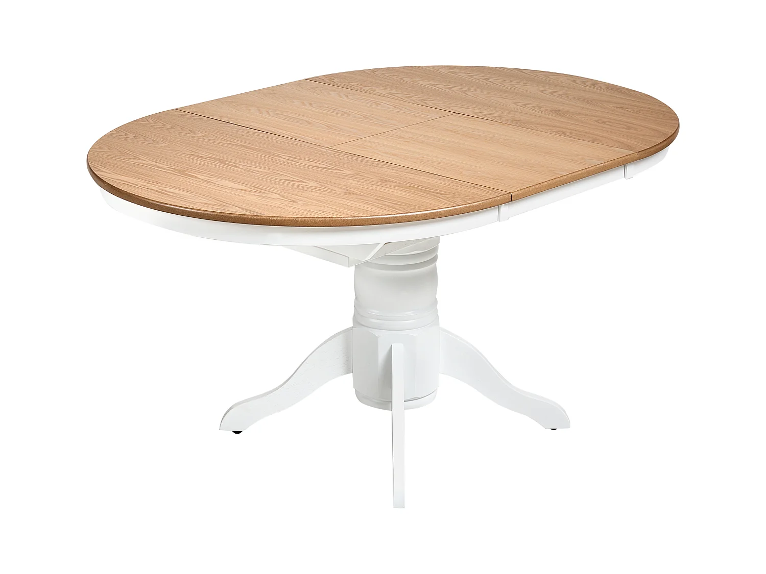 Table de salle à manger extensible AKRON Frêne clair 106/150 cm 106 cm Bois
