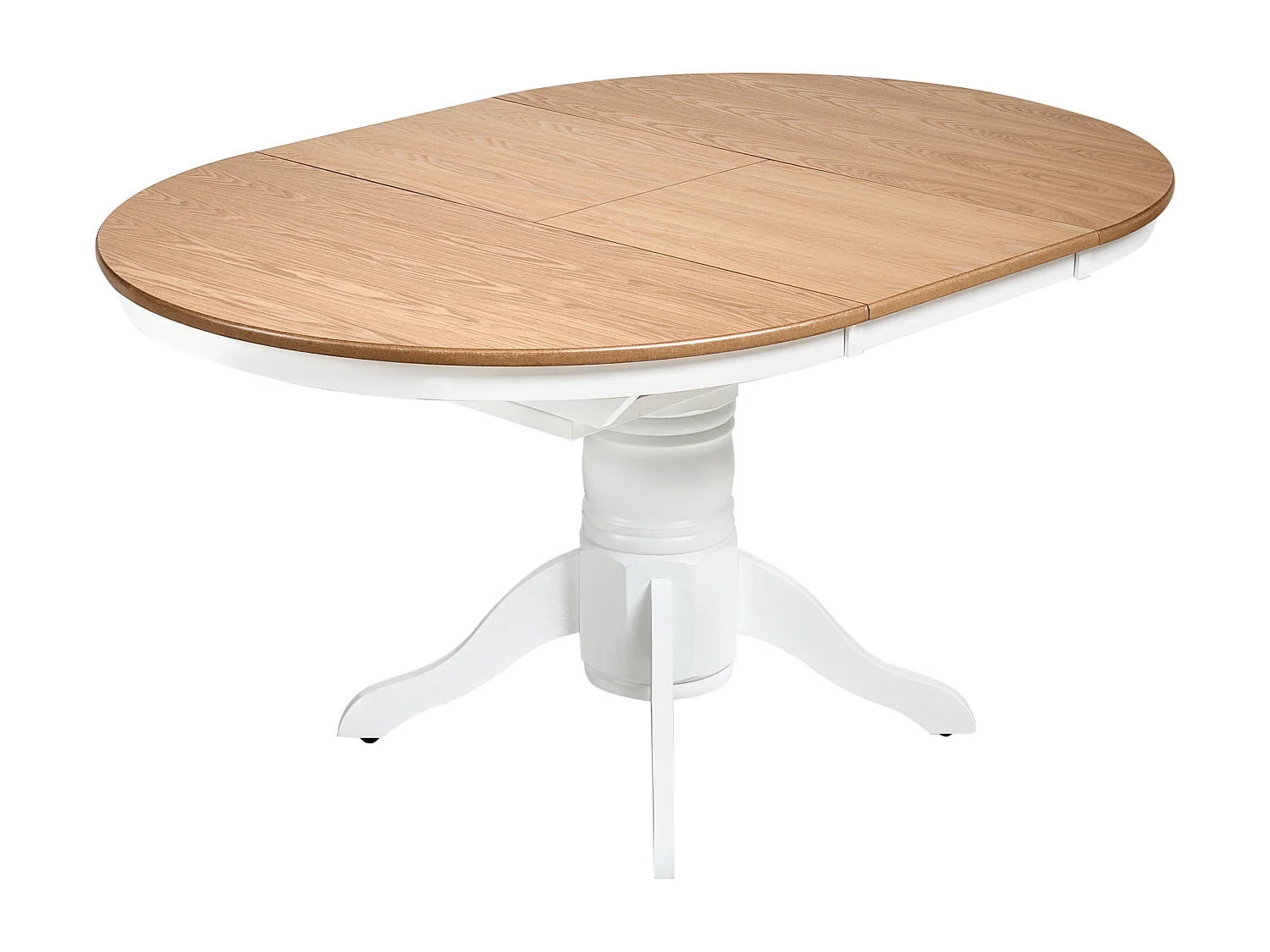 Table de salle à manger extensible AKRON Frêne clair 106 cm Bois 106/150 cm