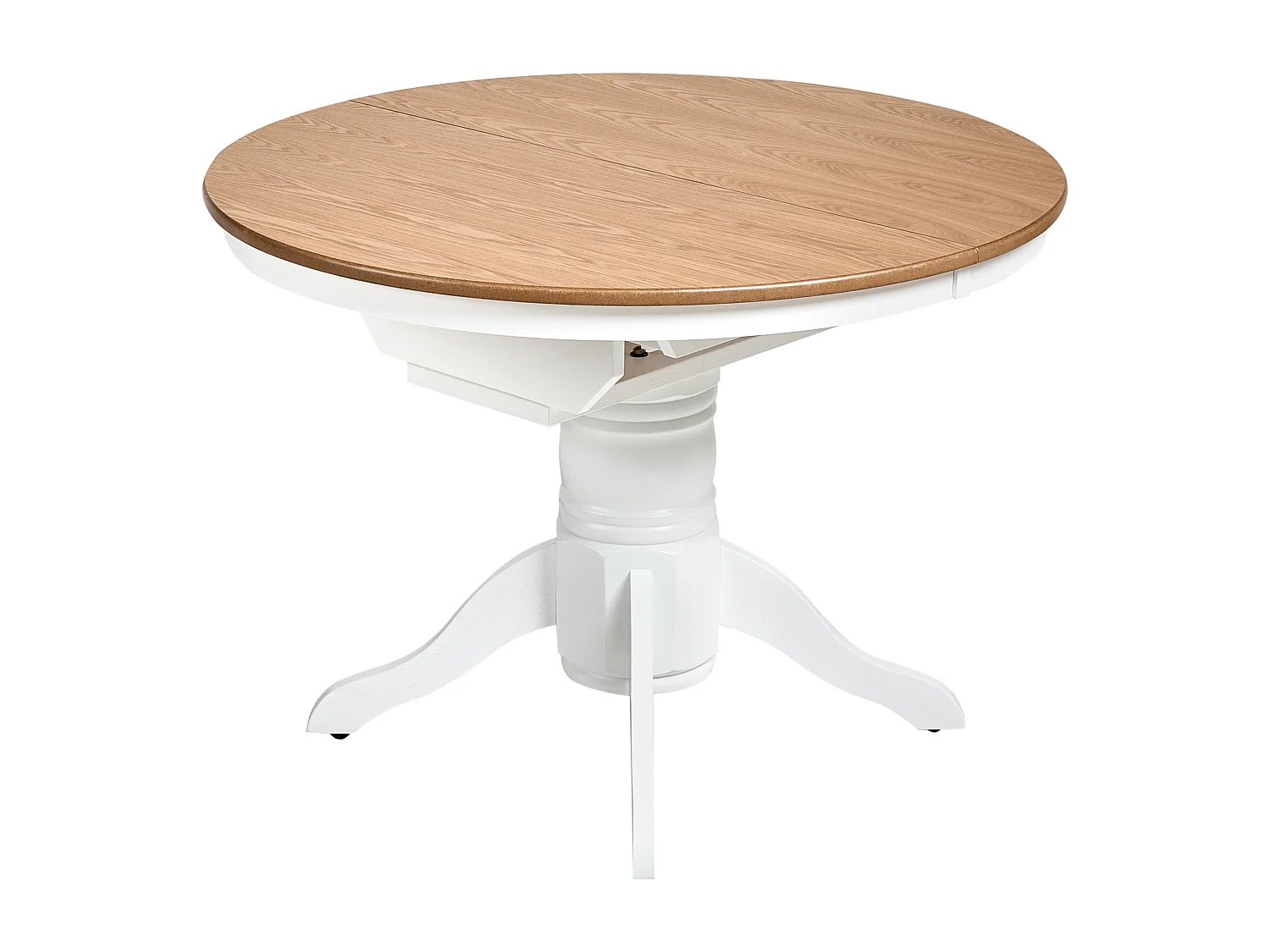 Table de salle à manger extensible AKRON Frêne clair 106 cm Bois 106/150 cm