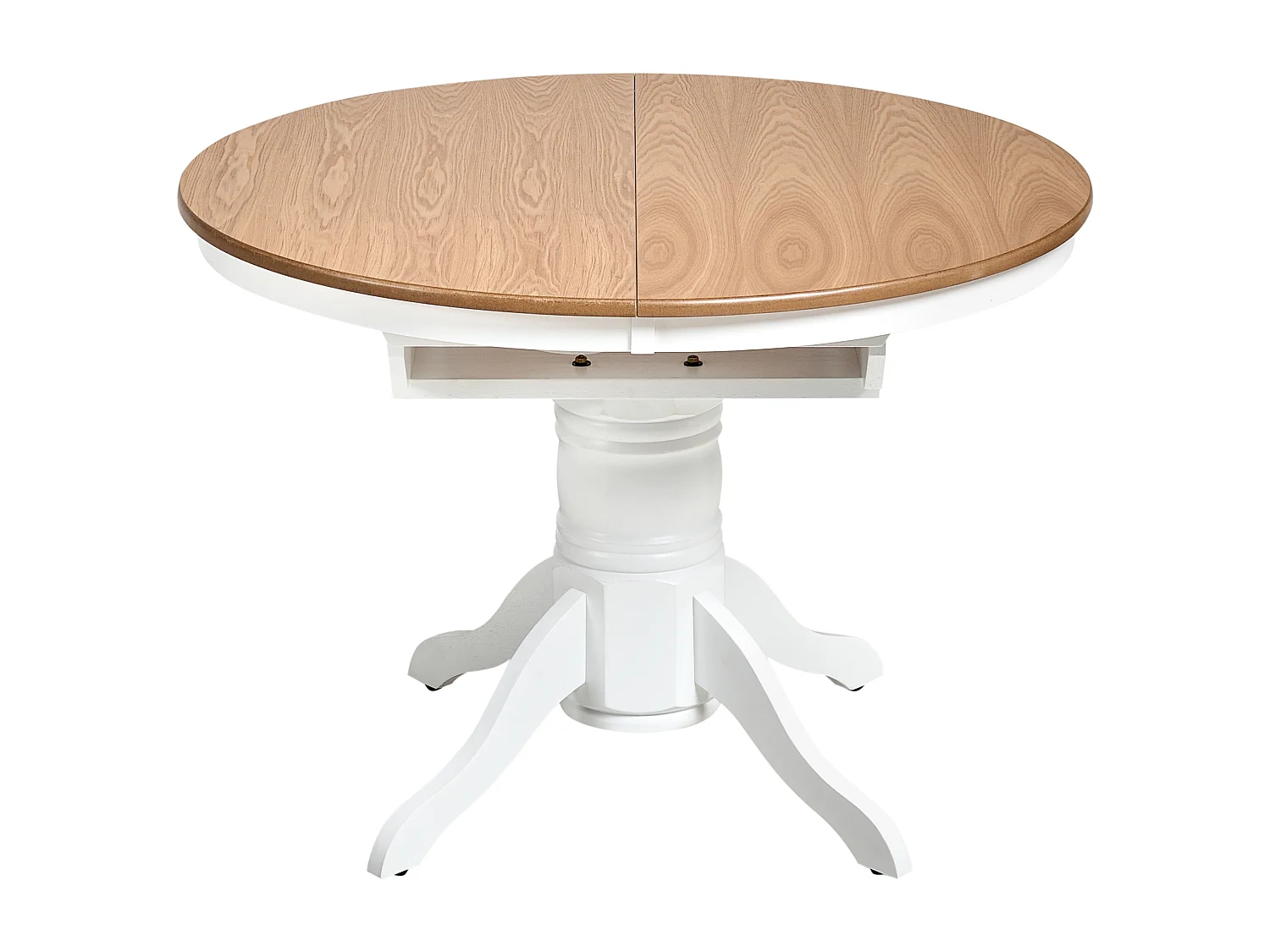 Table de salle à manger extensible AKRON Frêne clair 106 cm Bois 106/150 cm