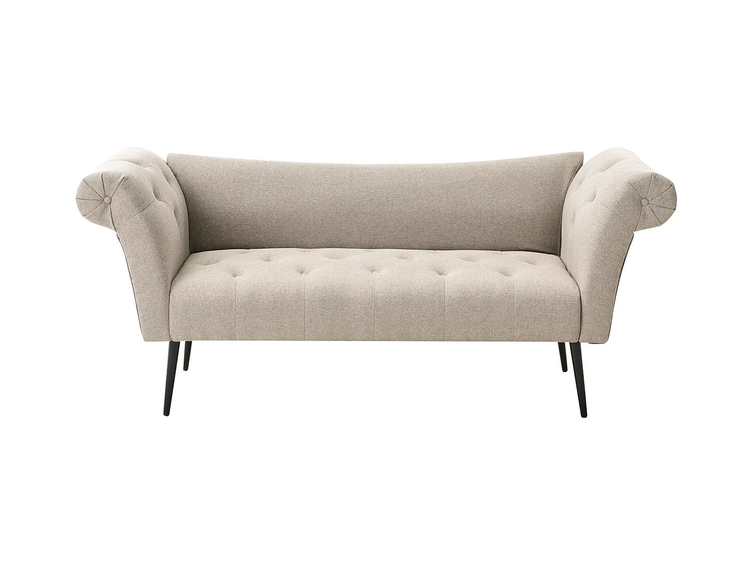 Chaise longue NANTILLY Tissu Marron clair