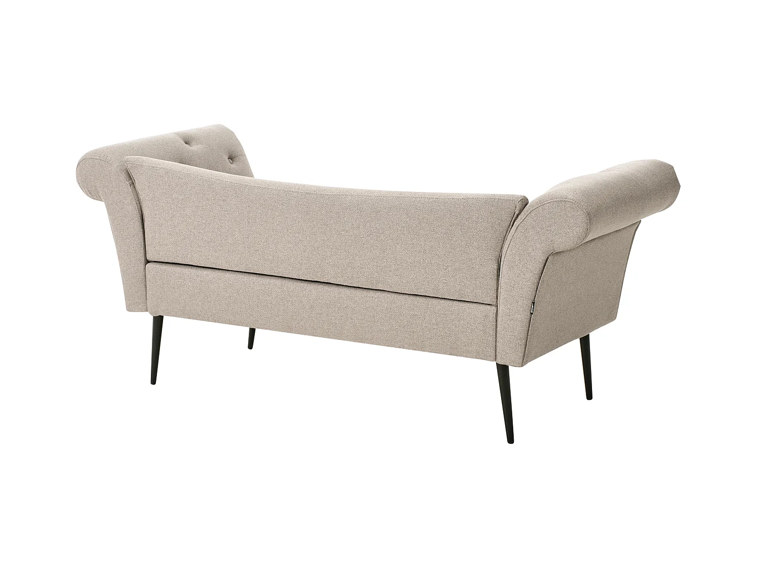 Chaise longue NANTILLY Tissu Marron clair