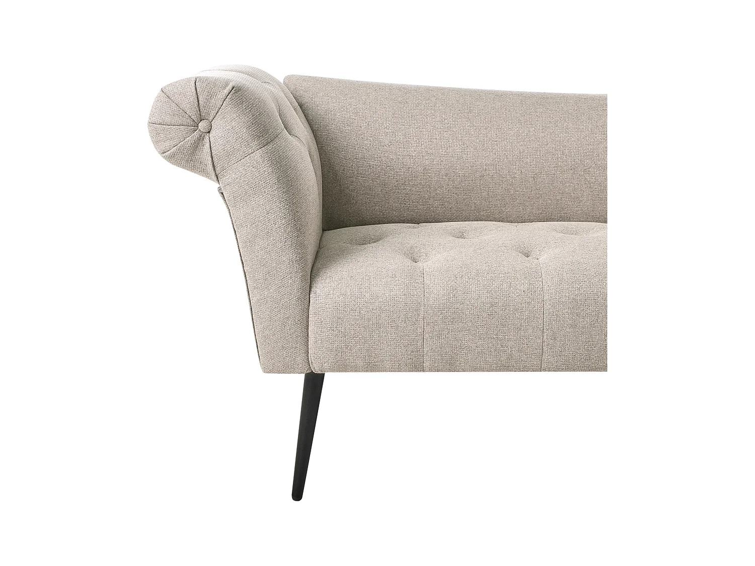 Chaise longue NANTILLY Tissu Marron clair