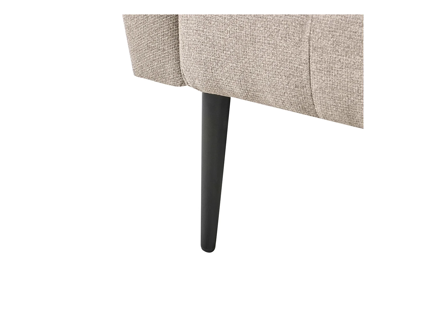 Chaise longue NANTILLY Tissu Marron clair