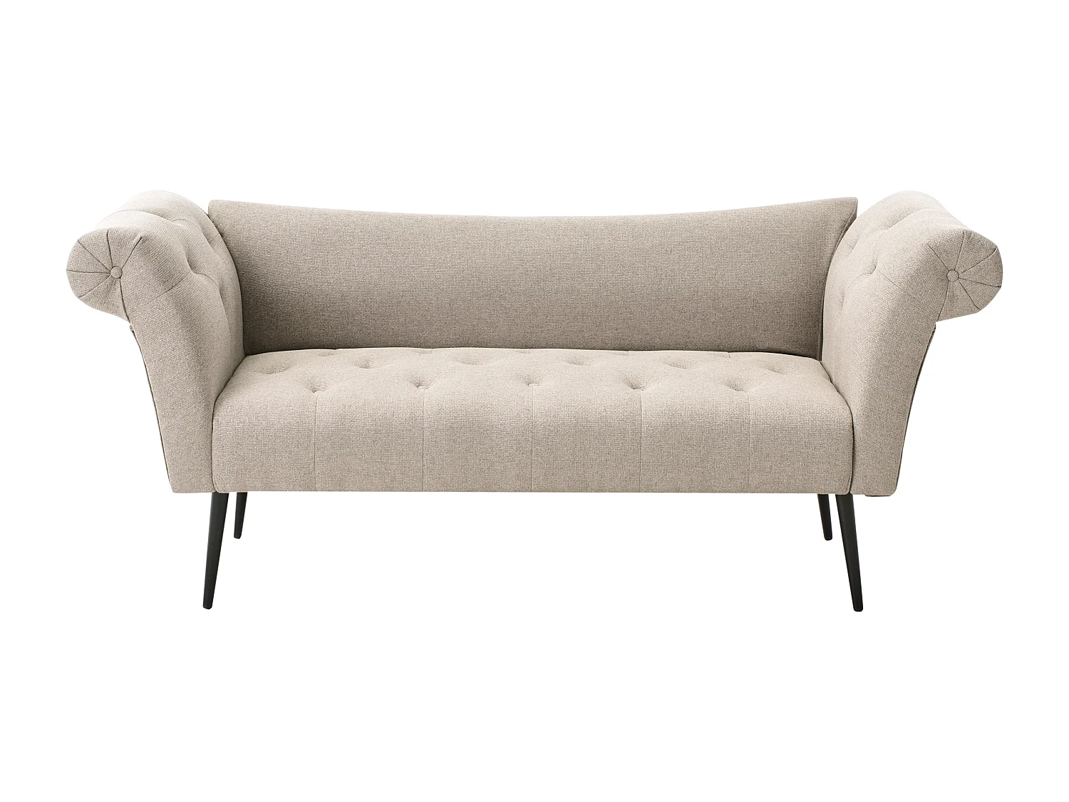 Chaise longue NANTILLY Tissu Marron clair