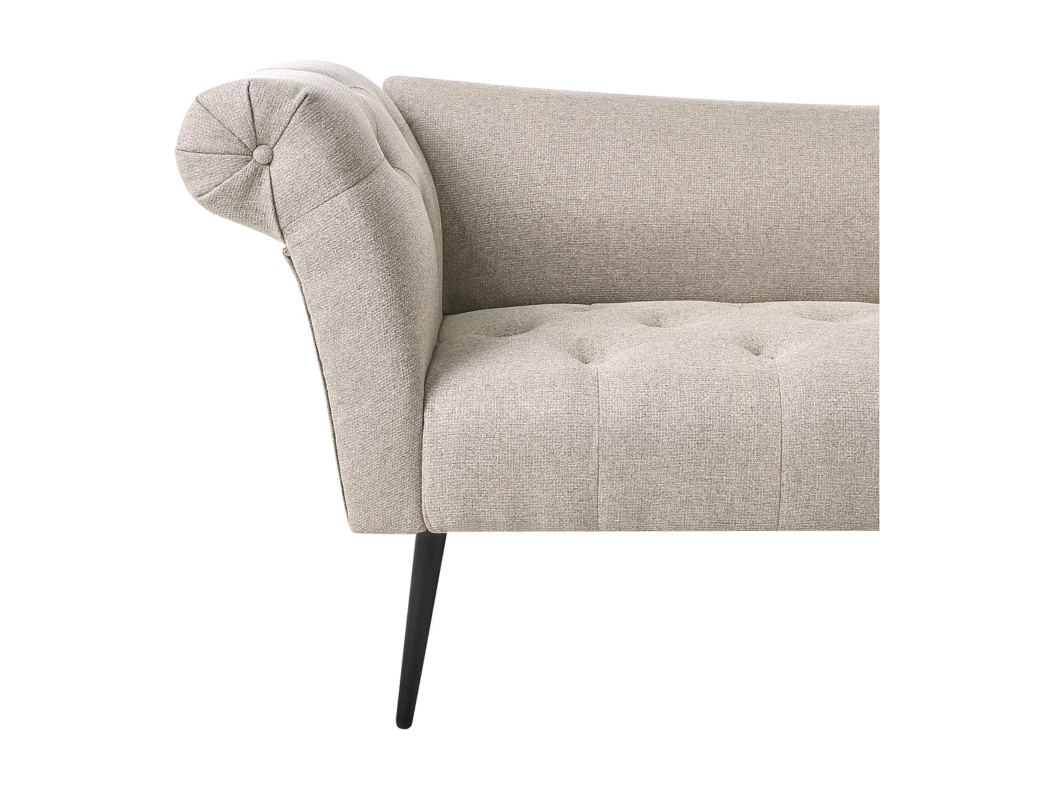 Chaise longue NANTILLY Tissu Marron clair