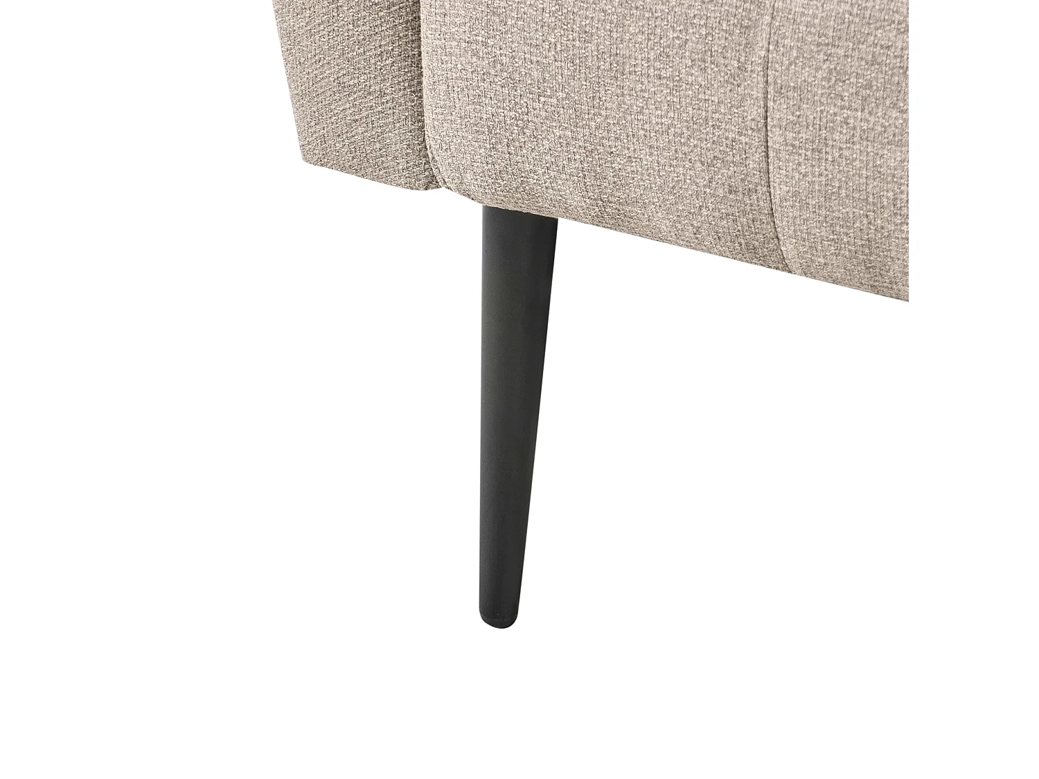 Chaise longue NANTILLY Tissu Marron clair